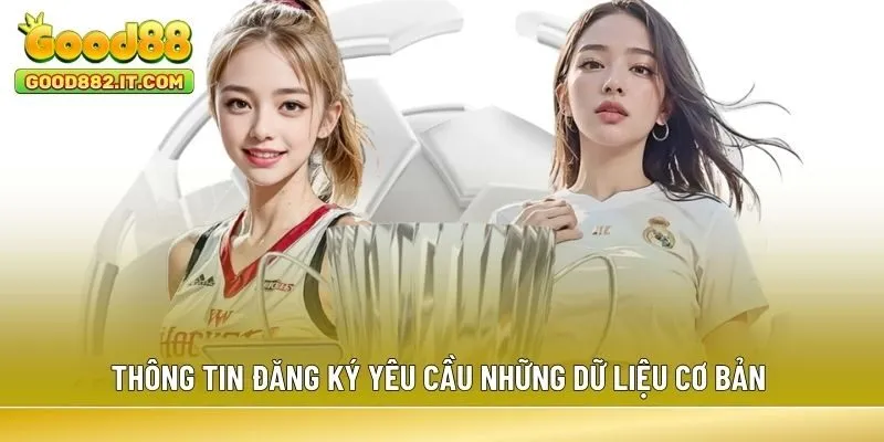 Thông tin đăng ký yêu cầu những dữ liệu cơ bản 